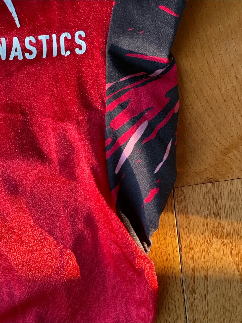 Girls' Black & Red GK USA Gymnastics Leotard - Picture 6 of 6
